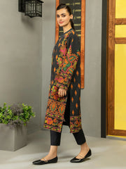 LimeLight Winter Unstitched Printed Khaddar 1Pc Shirt U2530 Black