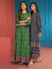 LimeLight Summer Unstitched Printed Lawn 1 Piece Shirt U2539 Navy Blue
