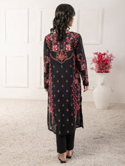 LimeLight Summer Unstitched Printed Lawn 1 Piece Shirt U2548 Black