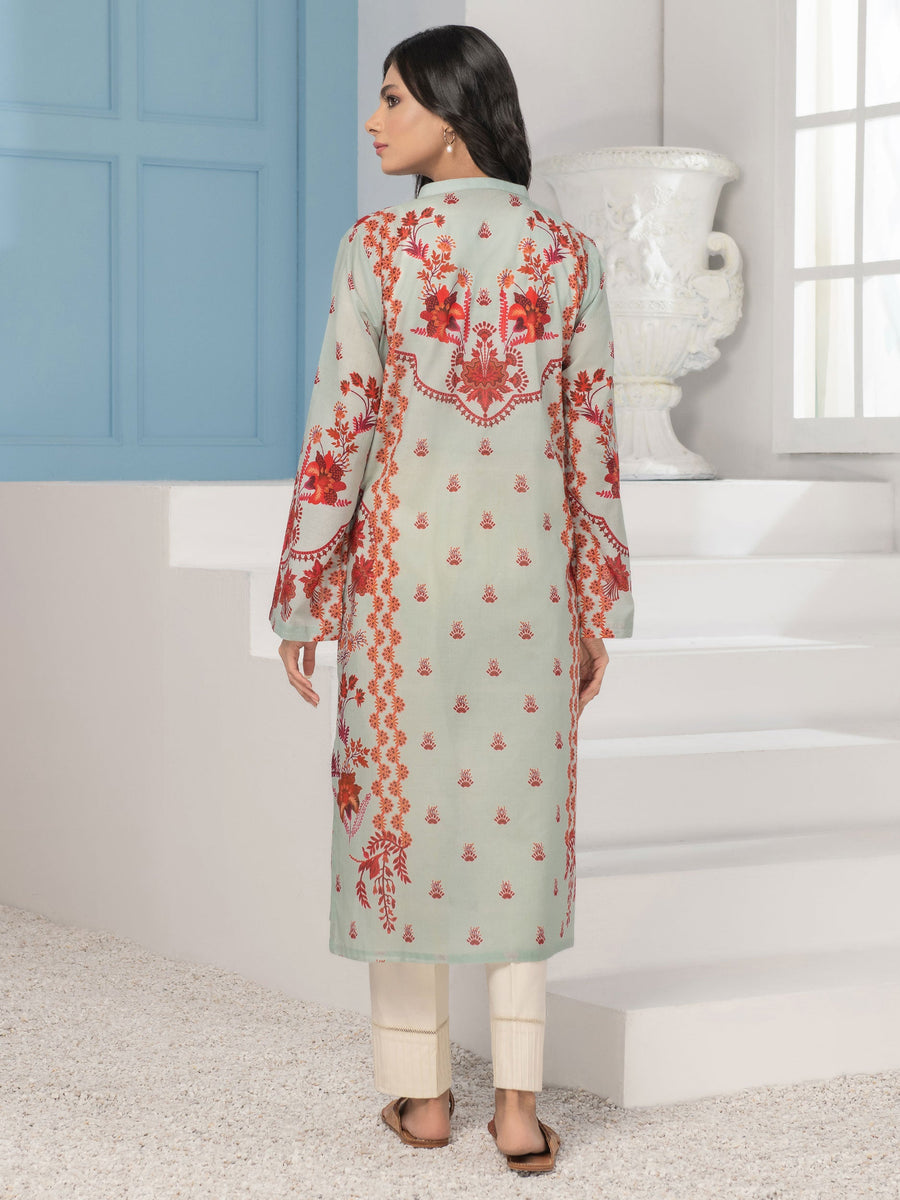LimeLight Summer Unstitched Printed Lawn 1 Piece Shirt U2548 Ice Blue