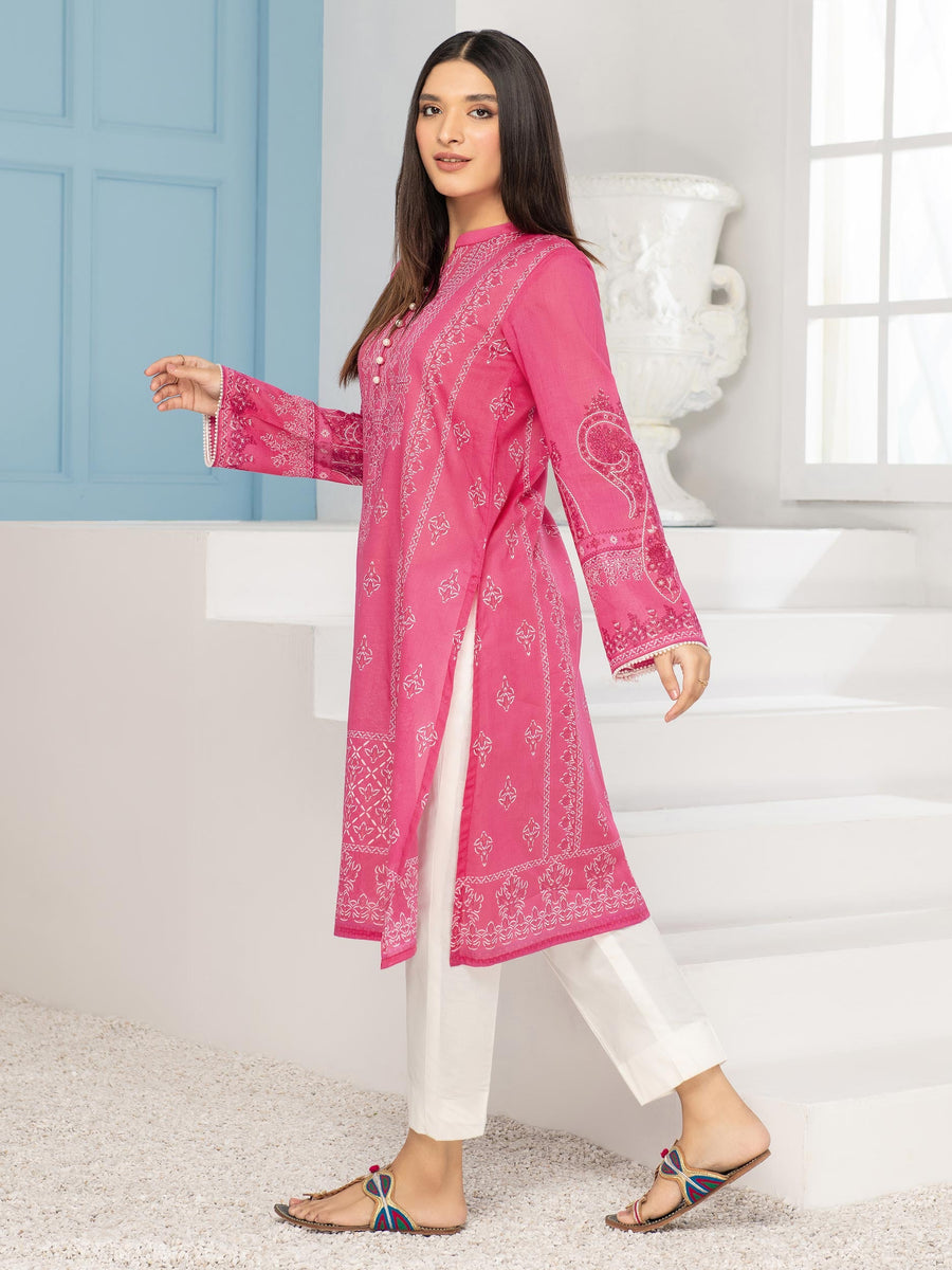 LimeLight Summer Unstitched Printed Lawn 1 Piece Shirt U2646 Pink