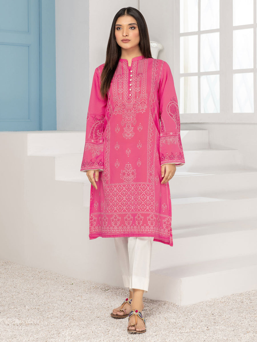 LimeLight Summer Unstitched Printed Lawn 1 Piece Shirt U2646 Pink