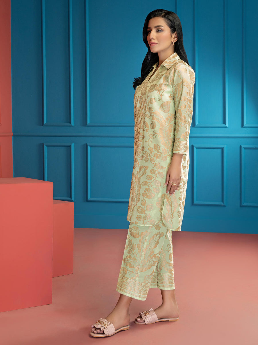 LimeLight Summer Unstitched Printed Lawn 1 Piece Shirt U2764 Mint