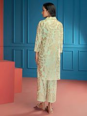 LimeLight Summer Unstitched Printed Lawn 1 Piece Shirt U2764 Mint
