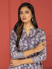 LimeLight Summer Unstitched Printed Lawn 1 Piece Shirt U2764 Purple