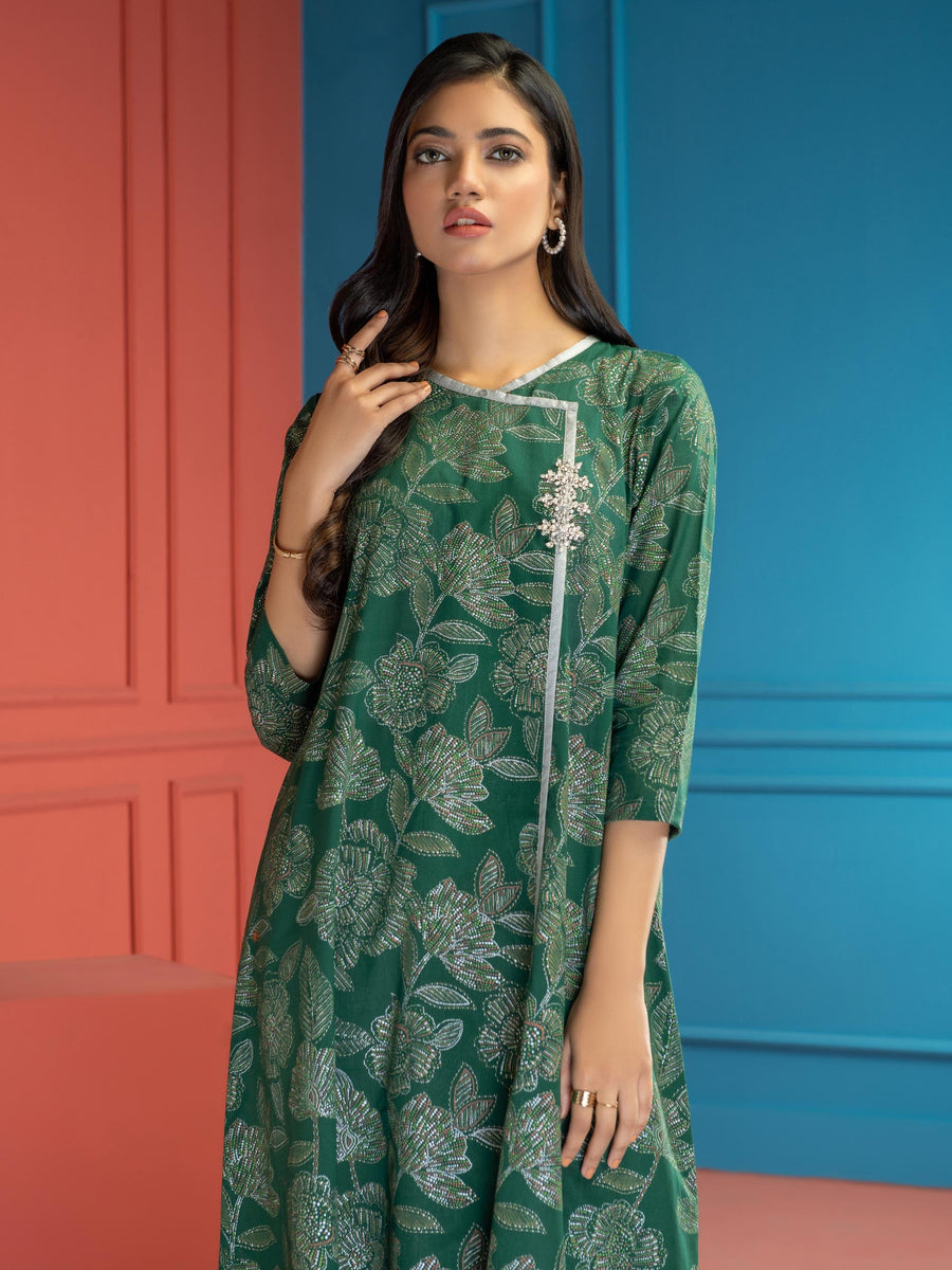 LimeLight Summer Unstitched Printed Lawn 1 Piece Shirt U2768 Green