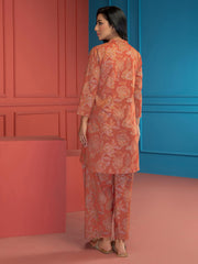 LimeLight Summer Unstitched Printed Lawn 1 Piece Shirt U2768 Rust