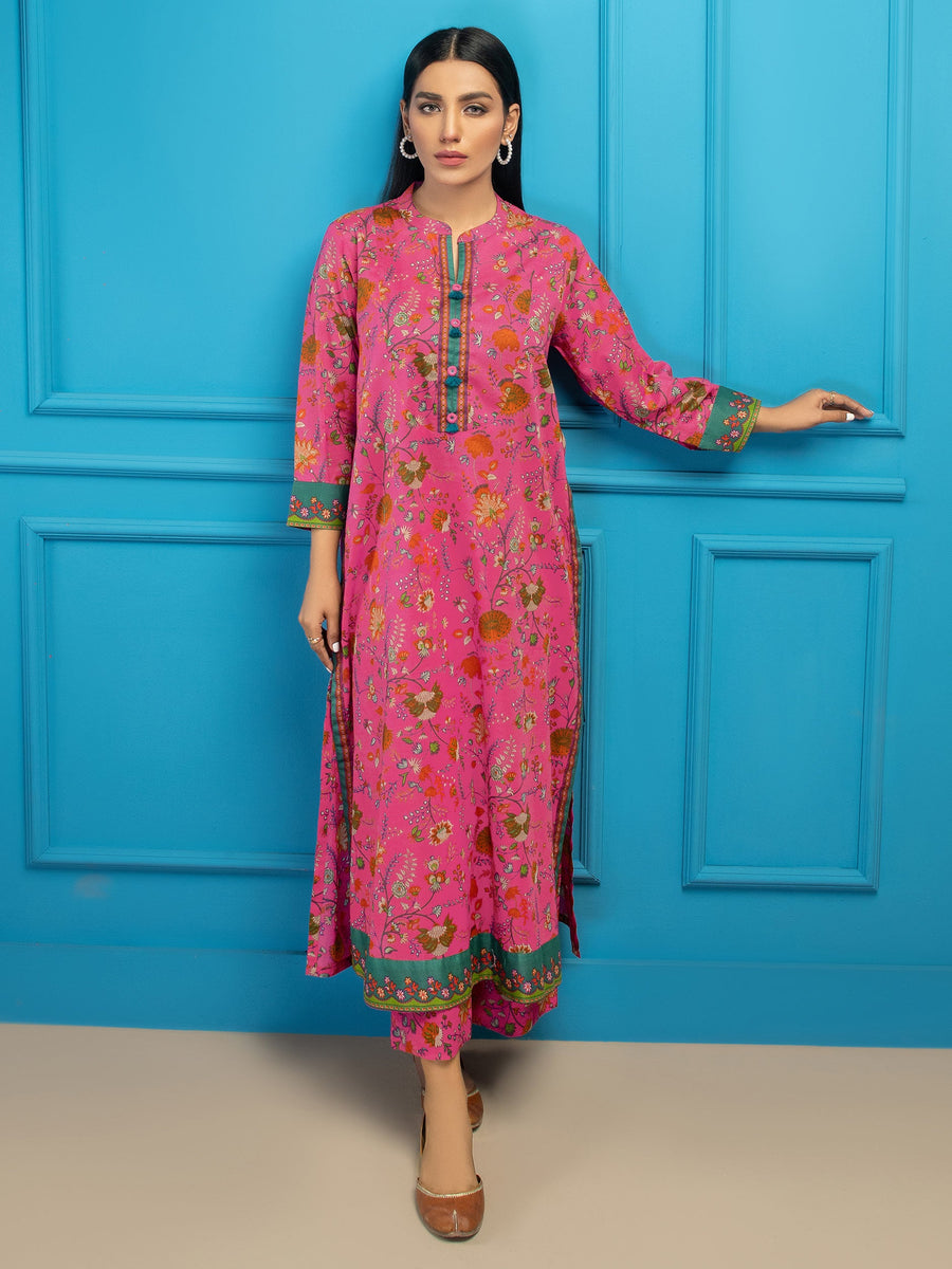 LimeLight Summer Unstitched Printed Lawn 1 Piece Shirt U2833 Pink