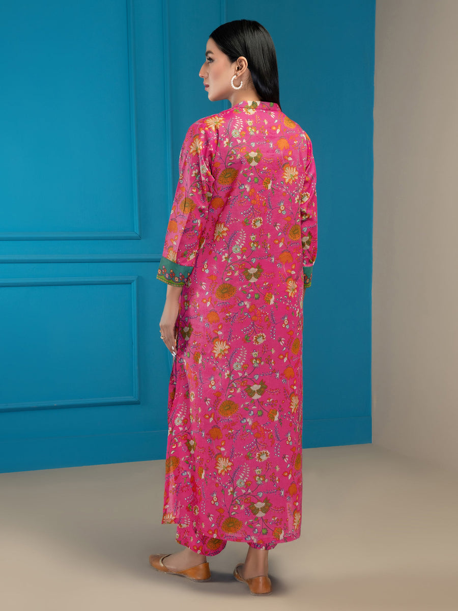 LimeLight Summer Unstitched Printed Lawn 1 Piece Shirt U2833 Pink