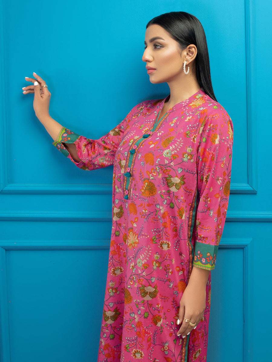 LimeLight Summer Unstitched Printed Lawn 1 Piece Shirt U2833 Pink