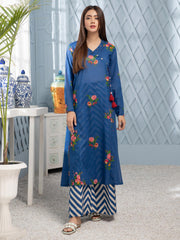 LimeLight Vol-02 Summer Unstitched Printed Lawn 2 Piece Suit U2898 Blue