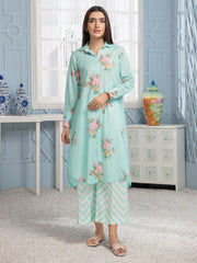 LimeLight Vol-02 Summer Unstitched Printed Lawn 2 Piece Suit U2898 Sea Green