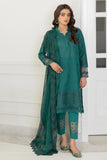 IZNIK Exclusive Embroidered Luxury Lawn Unstitched 3Pc Suit - GREEN CRAYOLA