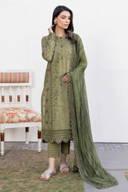 IZNIK Exclusive Embroidered Luxury Lawn Unstitched 3Pc Suit - HONEYDEW