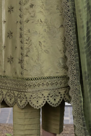 IZNIK Exclusive Embroidered Luxury Lawn Unstitched 3Pc Suit - HONEYDEW
