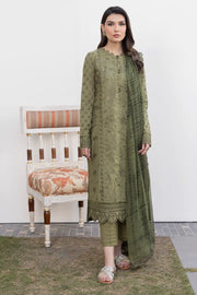 IZNIK Exclusive Embroidered Luxury Lawn Unstitched 3Pc Suit - HONEYDEW