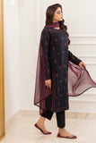 IZNIK Exclusive Embroidered Luxury Lawn Unstitched 3Pc Suit - SOOT