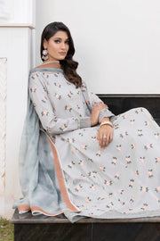 IZNIK Exclusive Embroidered Luxury Lawn Unstitched 3Pc Suit - OPAQUE