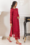 IZNIK Exclusive Embroidered Luxury Lawn Unstitched 3Pc Suit - RED PHANTOME