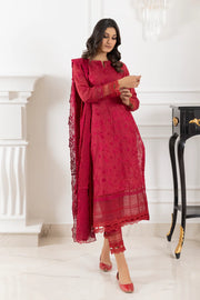 IZNIK Exclusive Embroidered Luxury Lawn Unstitched 3Pc Suit - RED PHANTOME