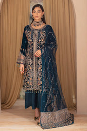 Ramsha Velvet Collection Vol-05 Unstitched Embroidered 3Pc Suit V-506