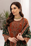 Alizeh Fashion Rang e Mehr Embroidered Chiffon 3Pc Suit D-02 AARMISH