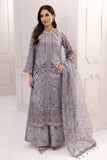 Alizeh Fashion Rang e Mehr Embroidered Chiffon 3Pc Suit D-06 REHAB
