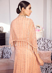 Afrozeh La Fuchsia Luxury Chiffon Unstitched 3 Piece Suit D-09 Viva Glam - FaisalFabrics.pk