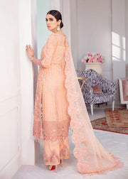 Afrozeh La Fuchsia Luxury Chiffon Unstitched 3 Piece Suit D-09 Viva Glam - FaisalFabrics.pk