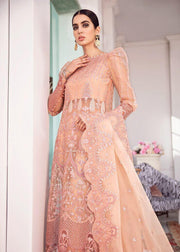 Afrozeh La Fuchsia Luxury Chiffon Unstitched 3 Piece Suit D-09 Viva Glam - FaisalFabrics.pk