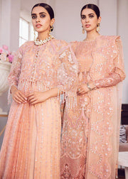 Afrozeh La Fuchsia Luxury Chiffon Unstitched 3 Piece Suit D-09 Viva Glam - FaisalFabrics.pk