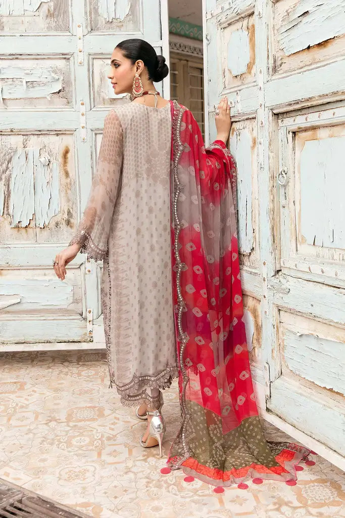 Charizma Vasl Unstitched Embroidered Chiffon 3Pc Suit VSL22-10