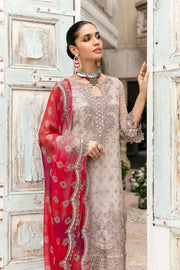 Charizma Vasl Unstitched Embroidered Chiffon 3Pc Suit VSL22-10