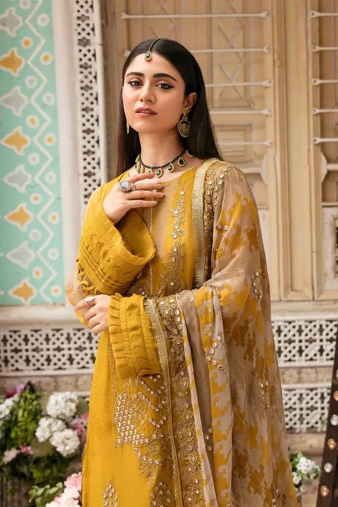 Charizma Vasl Unstitched Embroidered Chiffon 3Pc Suit VSL22-11