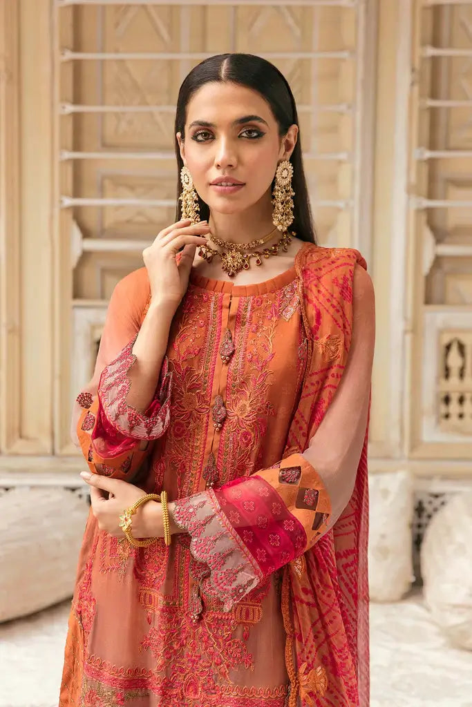 Charizma Vasl Unstitched Embroidered Chiffon 3Pc Suit VSL22-12