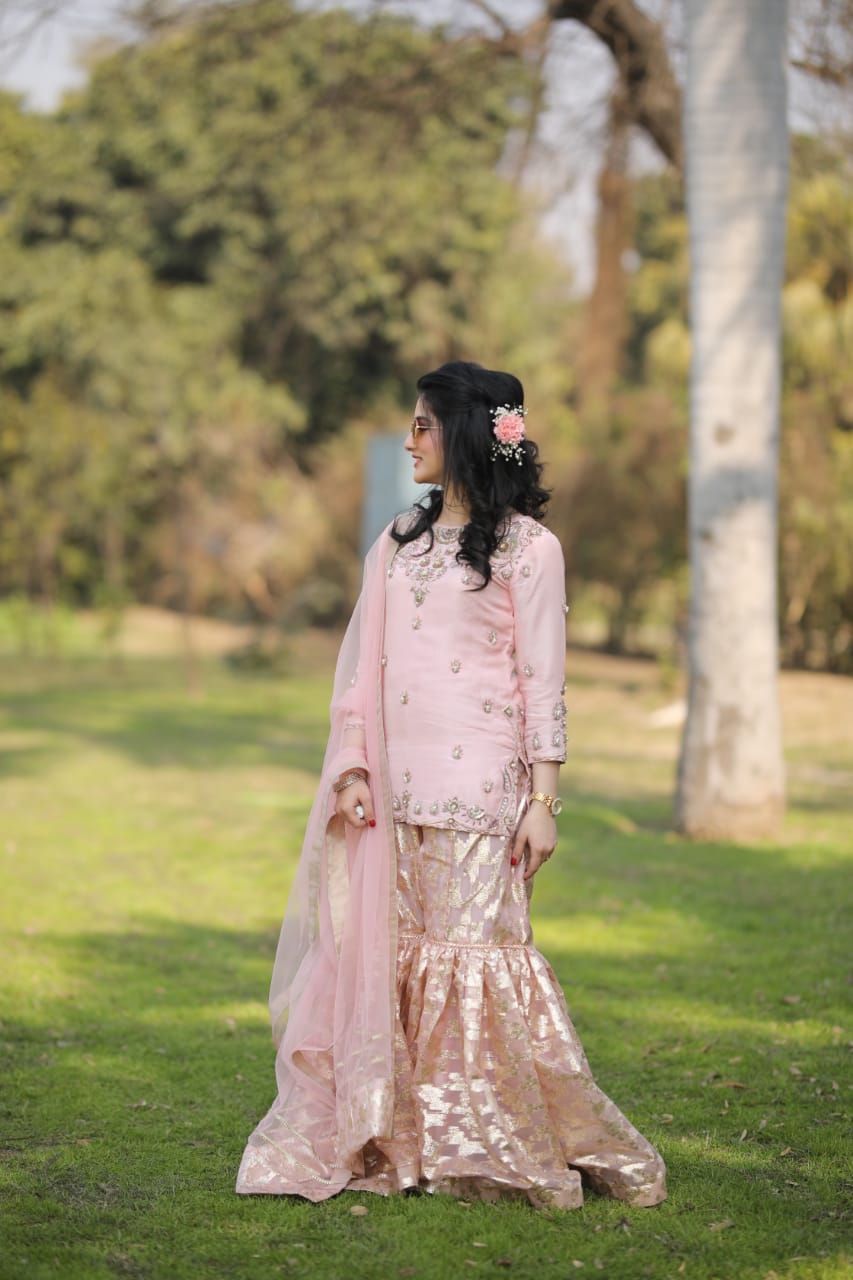 Sumaria’s Couture Formal Stitched 3Pc Suit - Viola
