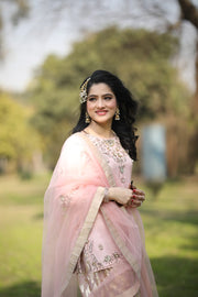 Sumaria’s Couture Formal Stitched 3Pc Suit - Viola