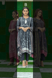 Saheliyan by Labisa Unstitched Printed Karandi 3Pc Suit W-37