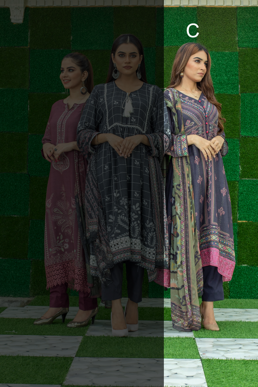 Saheliyan by Labisa Unstitched Printed Karandi 3Pc Suit W-37