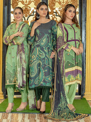 Saheliyan by Labisa Unstitched Printed Karandi 3Pc Suit W-38