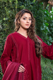 LYLA Winter 2021 Unstitched Embroidered Khaddar 3 Piece Suit D-03 - FaisalFabrics.pk