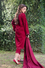 LYLA Winter 2021 Unstitched Embroidered Khaddar 3 Piece Suit D-03 - FaisalFabrics.pk