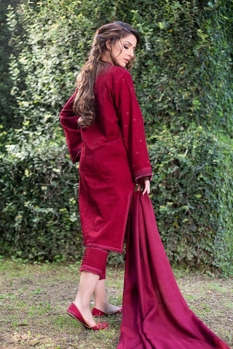 LYLA Winter 2021 Unstitched Embroidered Khaddar 3 Piece Suit D-03 - FaisalFabrics.pk