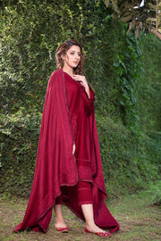 LYLA Winter 2021 Unstitched Embroidered Khaddar 3 Piece Suit D-03 - FaisalFabrics.pk