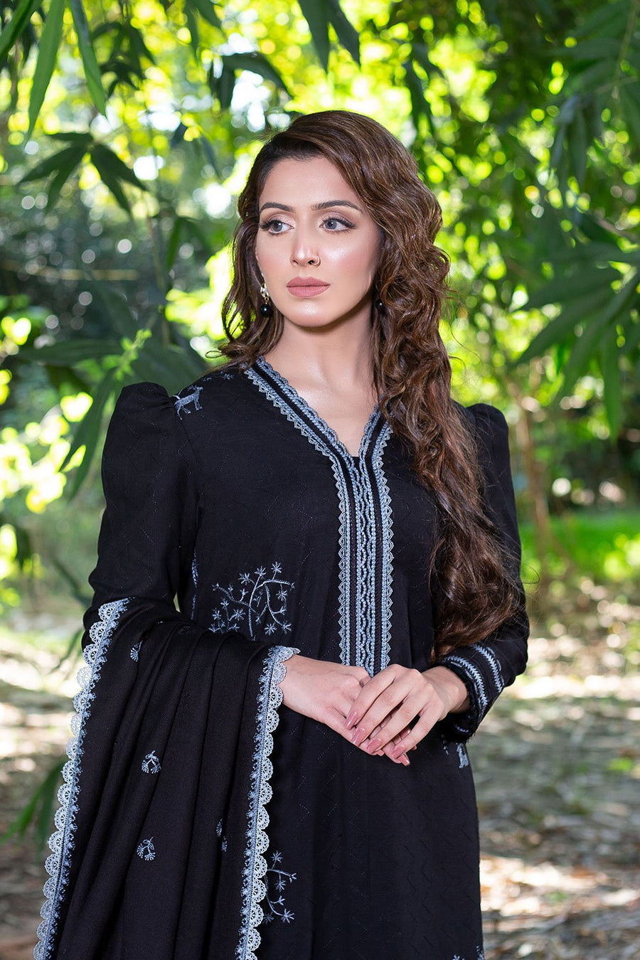 LYLA Winter 2021 Unstitched Embroidered Khaddar 3 Piece Suit D-04 - FaisalFabrics.pk