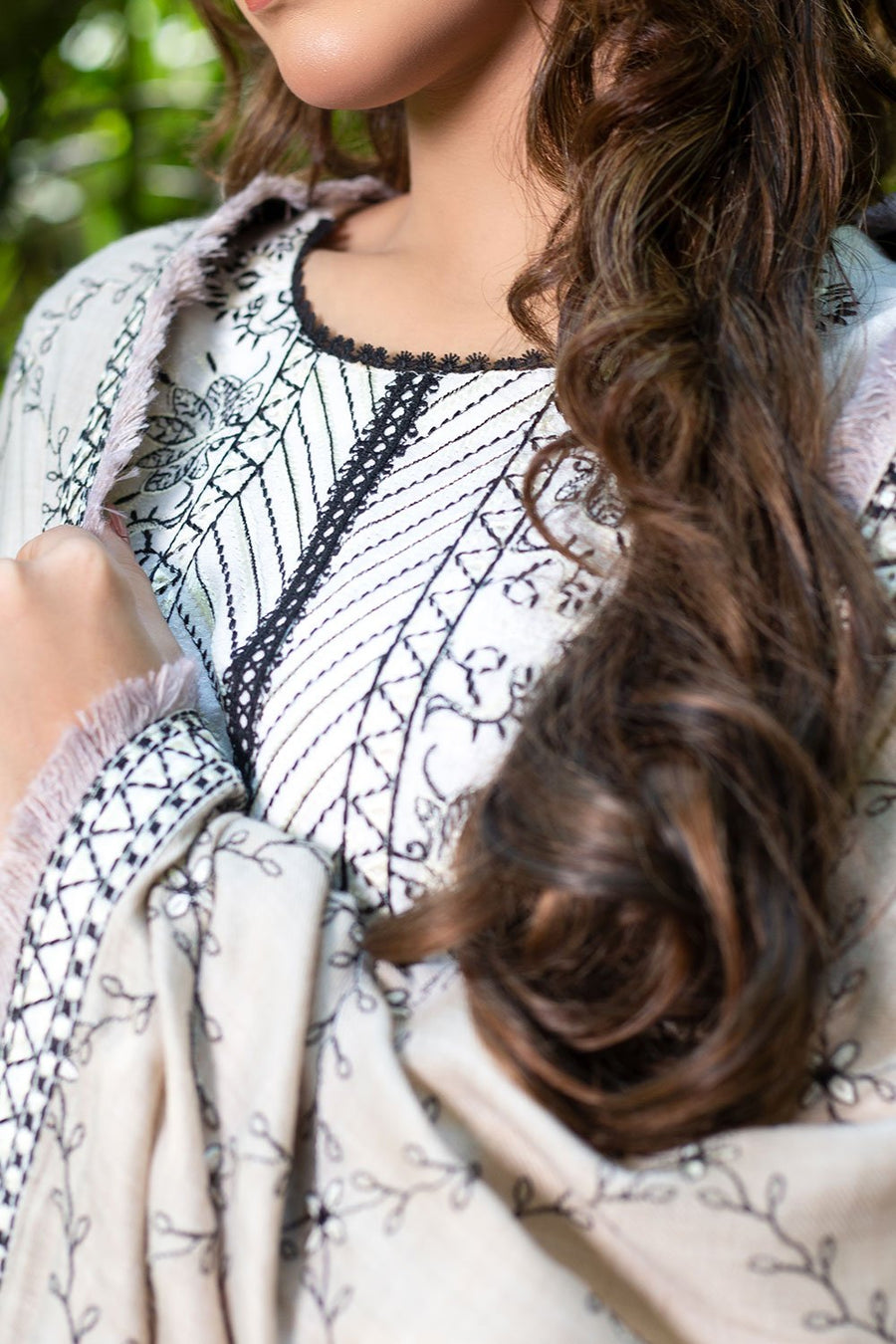 LYLA Winter 2021 Unstitched Embroidered Karandi 3 Piece Suit D-05 - FaisalFabrics.pk