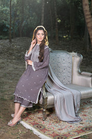 LYLA Winter 2021 Unstitched Embroidered Karandi 3 Piece Suit D-06 - FaisalFabrics.pk