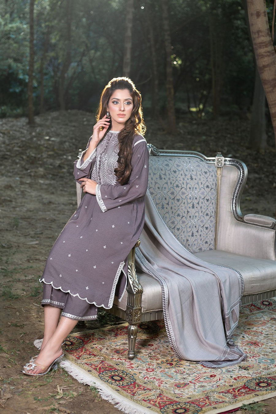 LYLA Winter 2021 Unstitched Embroidered Karandi 3 Piece Suit D-06 - FaisalFabrics.pk