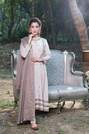 LYLA Winter 2021 Unstitched Embroidered Karandi 3 Piece Suit D-07 - FaisalFabrics.pk