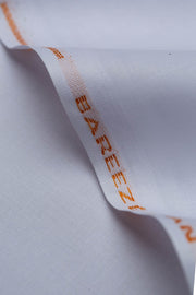 Bareeze Man Premium 365-Latha 100% Cotton Unstitched Fabric - White
